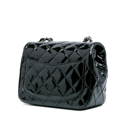 Chanel Gabrielle Patent Leather Black Shoulder Bag Style 7