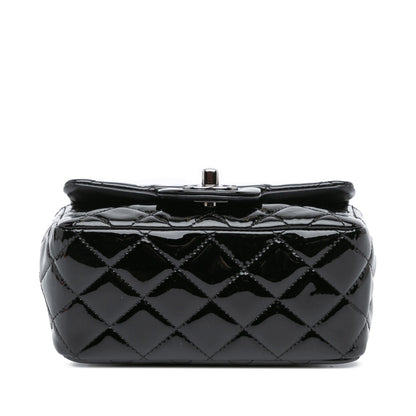 Chanel Gabrielle Patent Leather Black Shoulder Bag