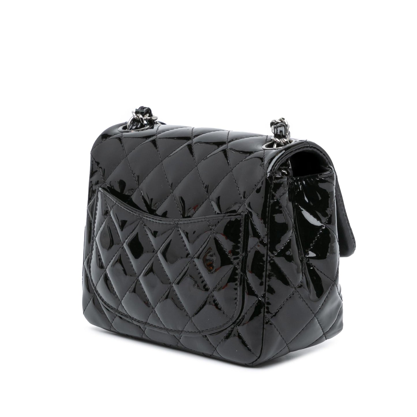 Chanel Gabrielle Patent Leather Black Shoulder Bag