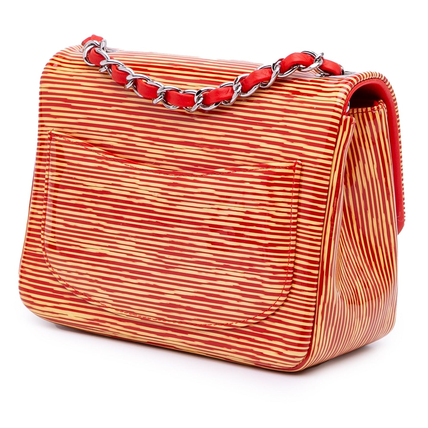 Chanel Gabrielle Patent Leather Red Shoulder Bag