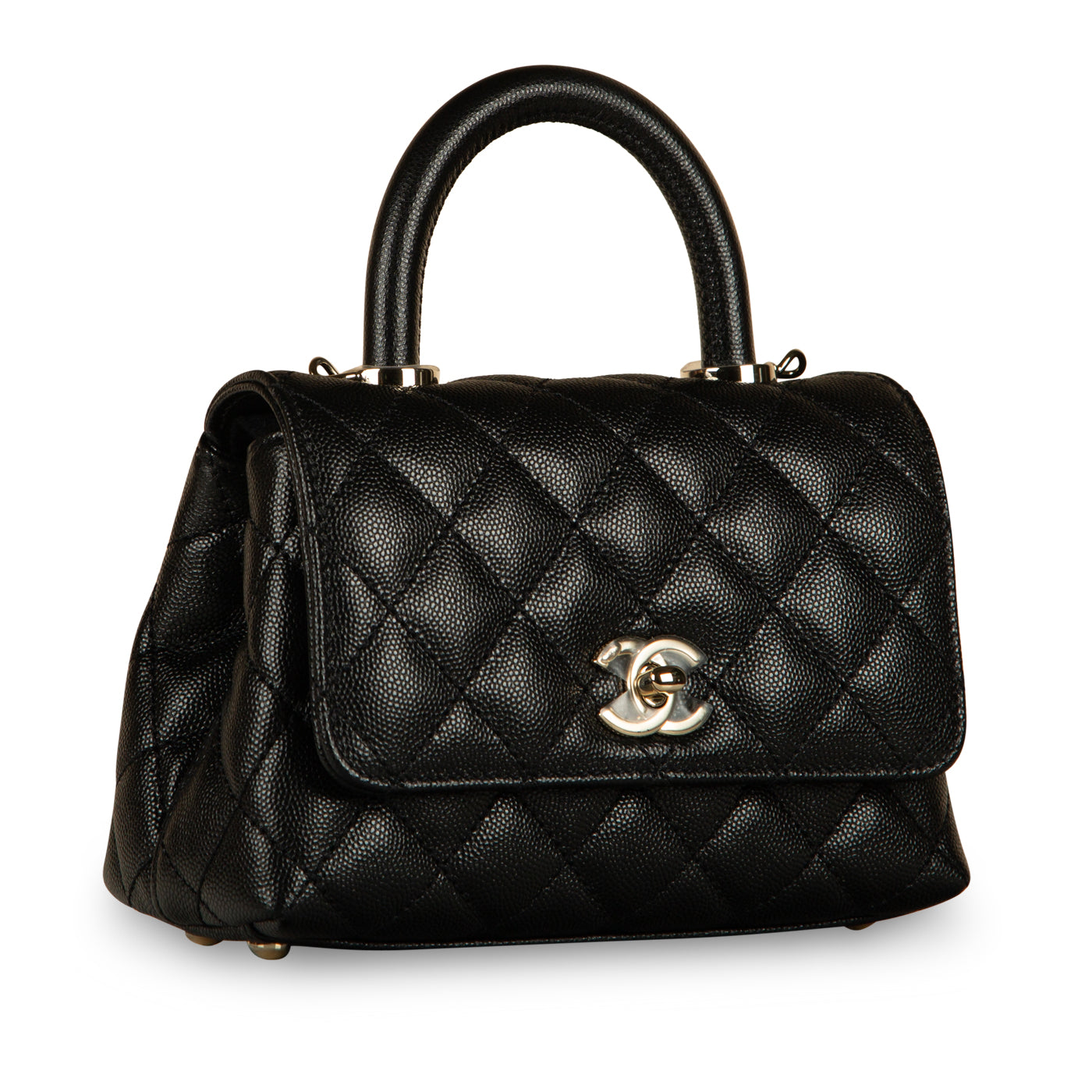 Chanel Coco Handle Caviar Black Shoulder Bag Style 5