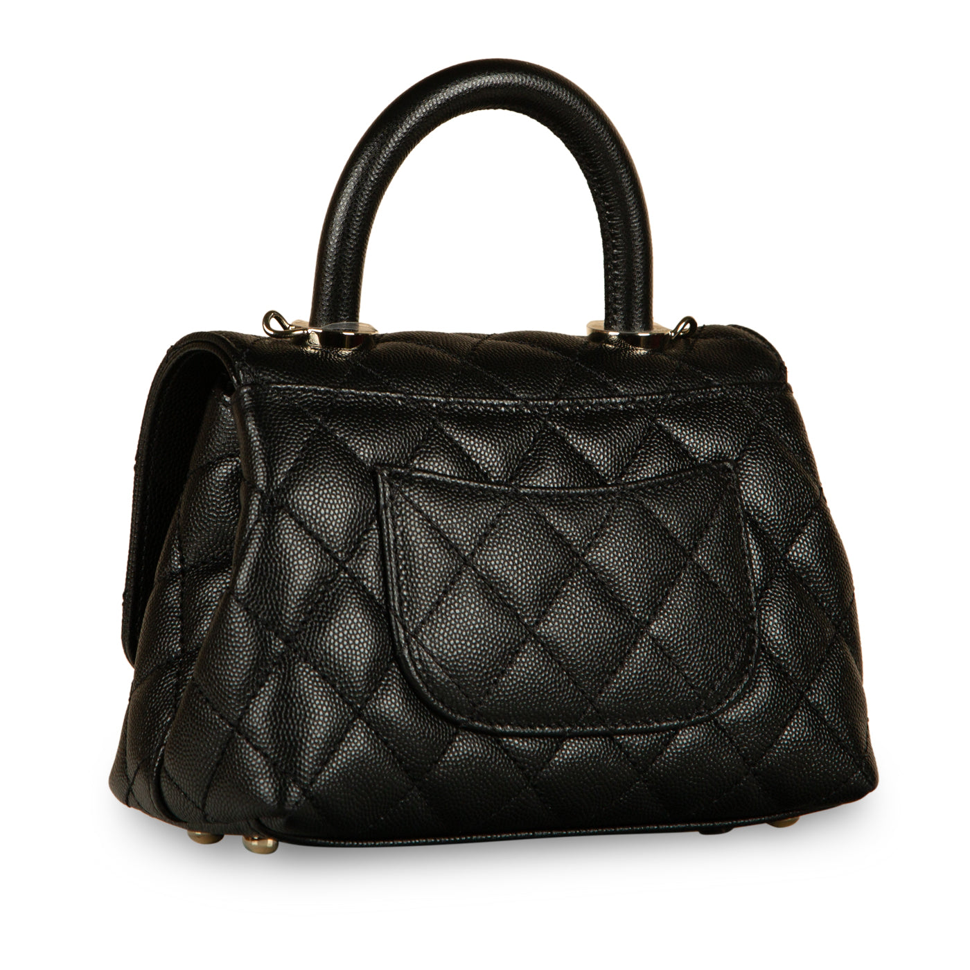 Chanel Coco Handle Caviar Black Shoulder Bag Style 5