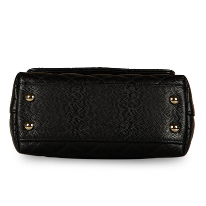 Chanel Coco Handle Caviar Black Shoulder Bag Style 5