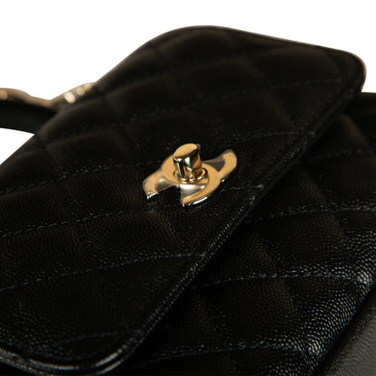 Chanel Coco Handle Caviar Black Shoulder Bag Style 5