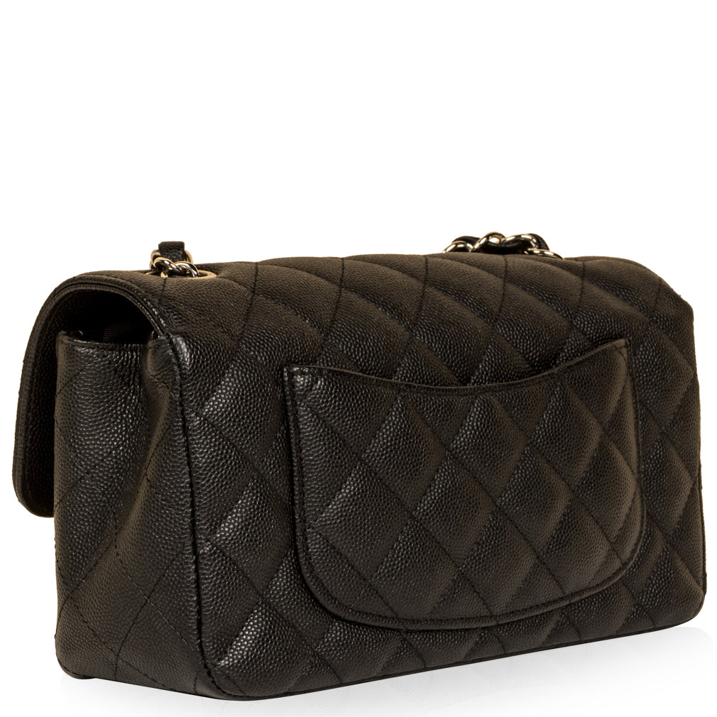 Chanel Classic Flap Caviar Black Shoulder Bag Style 104