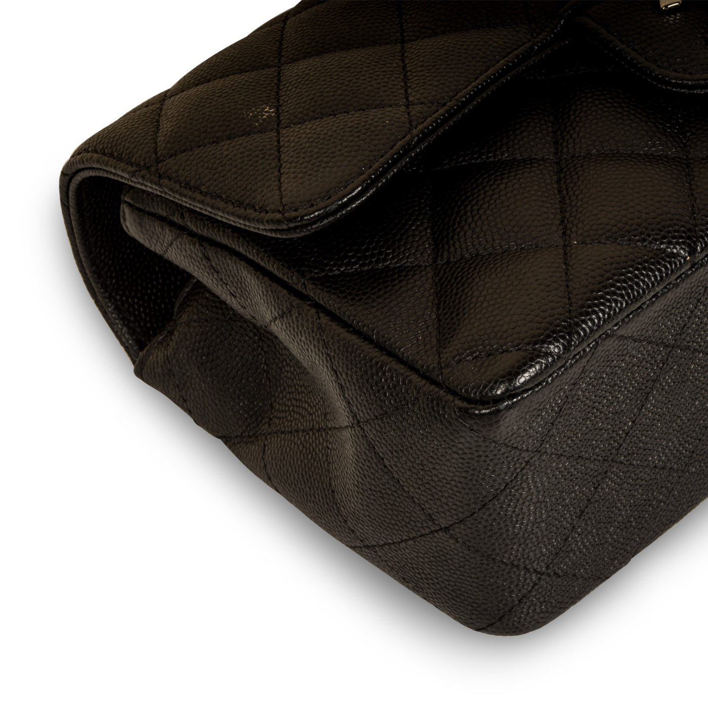 Chanel Classic Flap Caviar Black Shoulder Bag Style 104