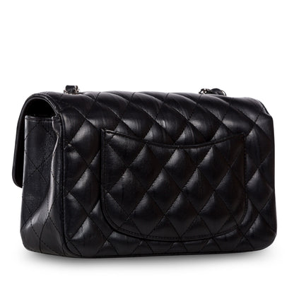 Chanel Classic Flap Lambskin Black Shoulder Bag Style 194