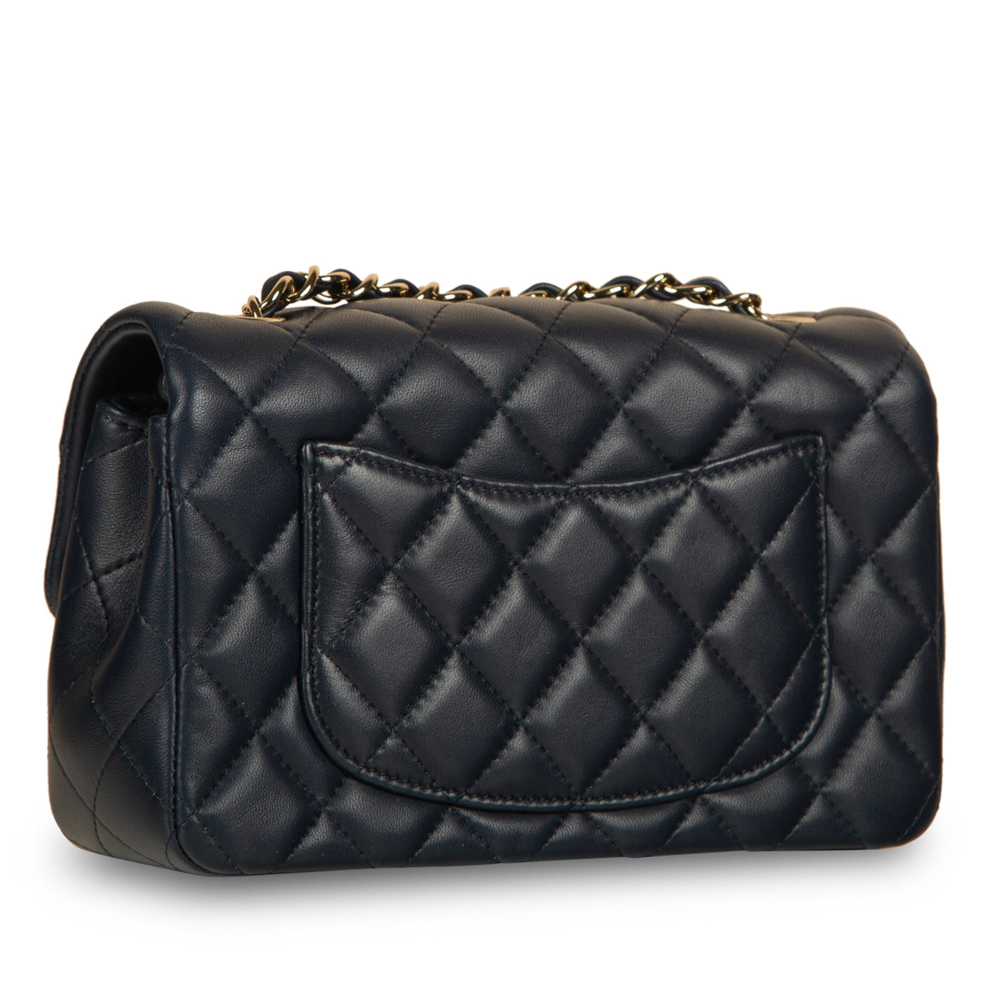 Chanel Classic Flap Lambskin Black Shoulder Bag Style 185