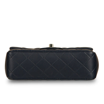 Chanel Classic Flap Lambskin Black Shoulder Bag Style 185