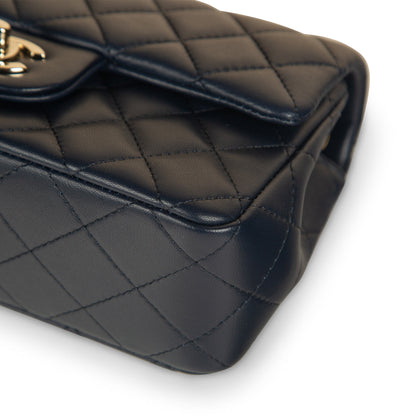 Chanel Classic Flap Lambskin Black Shoulder Bag Style 185