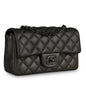 Chanel Classic Flap Lambskin Black Shoulder Bag Style 174