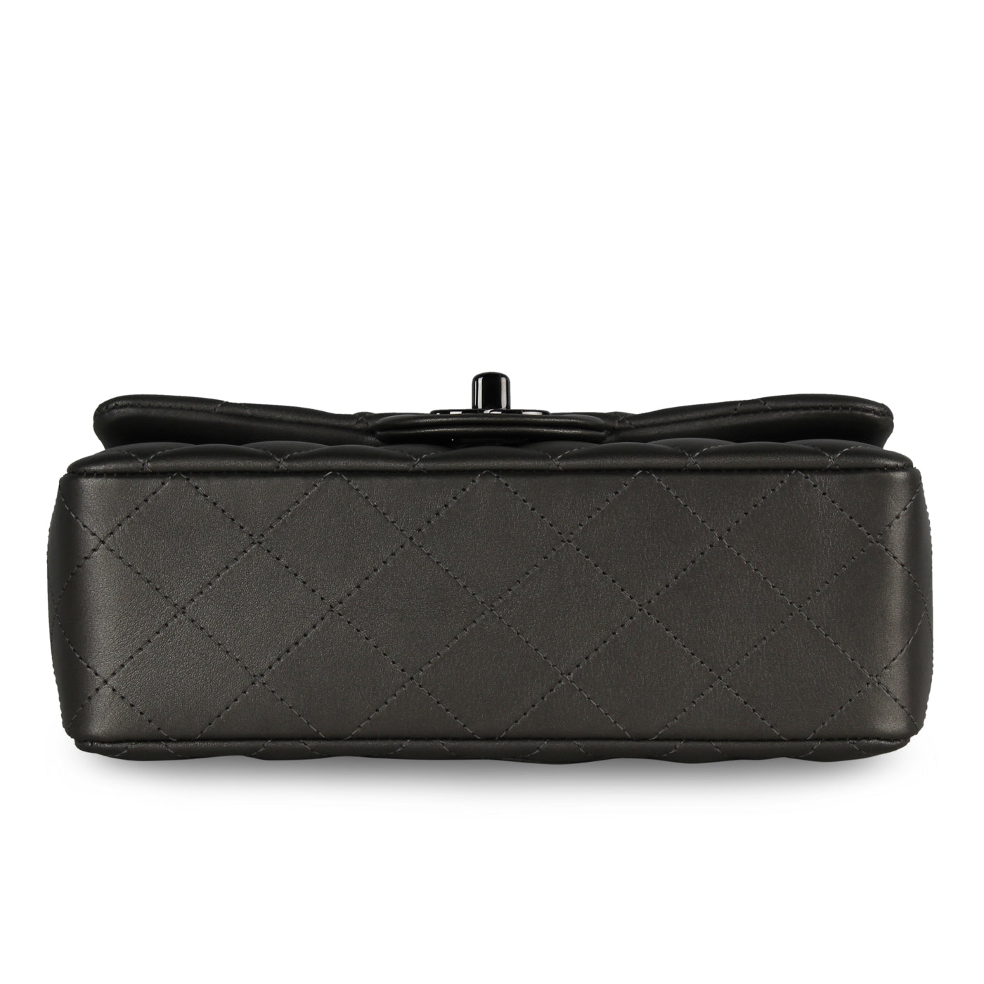 Chanel Classic Flap Lambskin Black Shoulder Bag Style 174