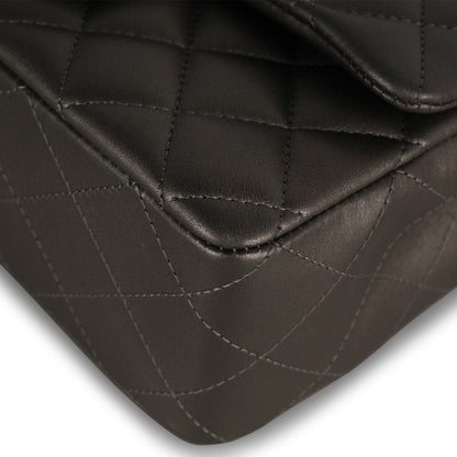 Chanel Classic Flap Lambskin Black Shoulder Bag Style 174
