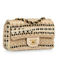 Chanel Classic Flap Tweed Black Shoulder Bag Tweed