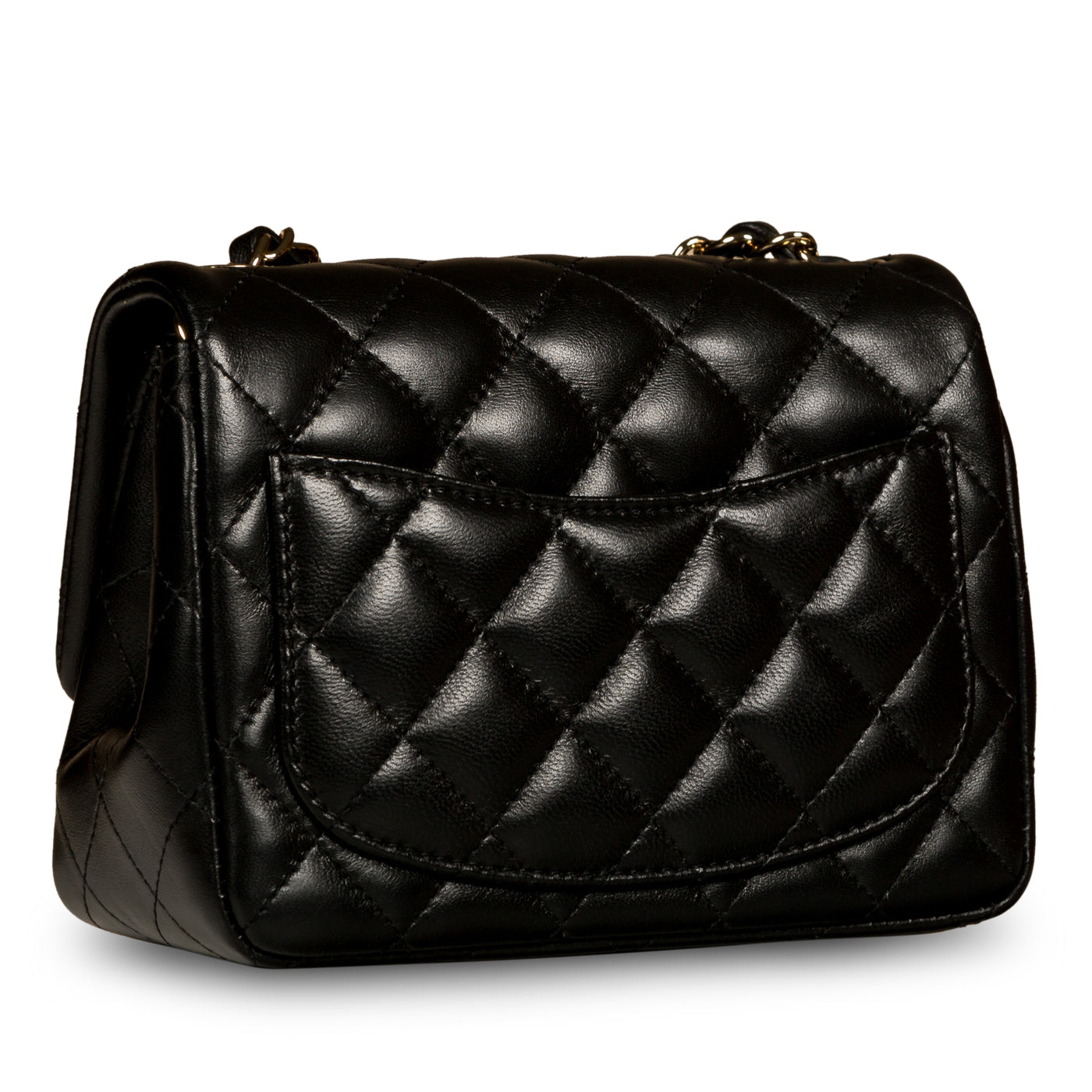 Chanel Classic Flap Lambskin Black Shoulder Bag Style 232