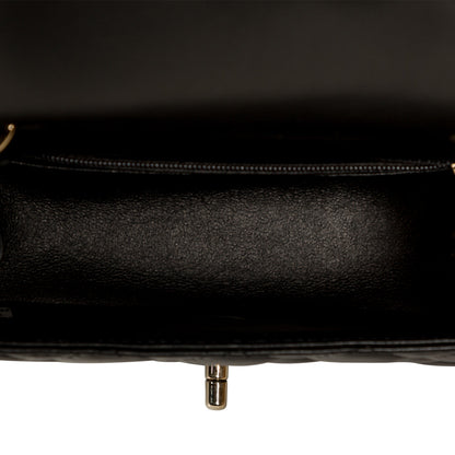 Chanel Classic Flap Lambskin Black Shoulder Bag Style 232