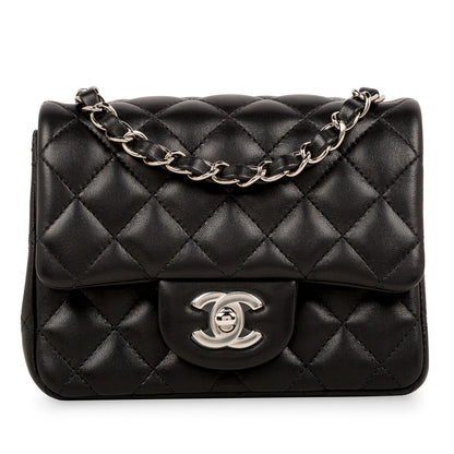 Chanel Classic Flap Lambskin Black Shoulder Bag Style 239