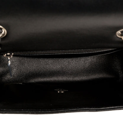 Chanel Classic Flap Lambskin Black Shoulder Bag Style 235