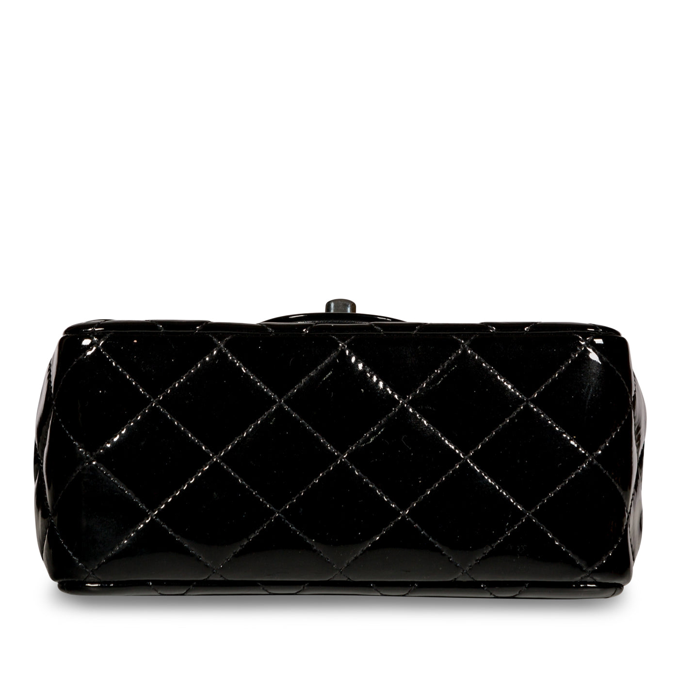 Chanel Classic Flap Patent Leather Black Shoulder Bag Style 10