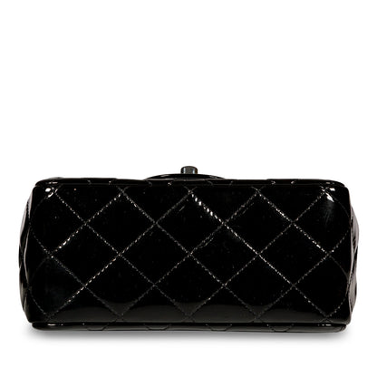 Chanel Classic Flap Patent Leather Black Shoulder Bag Style 10