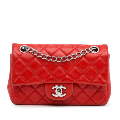 Chanel New Mini Rectangular Classic Lambskin Single Flap