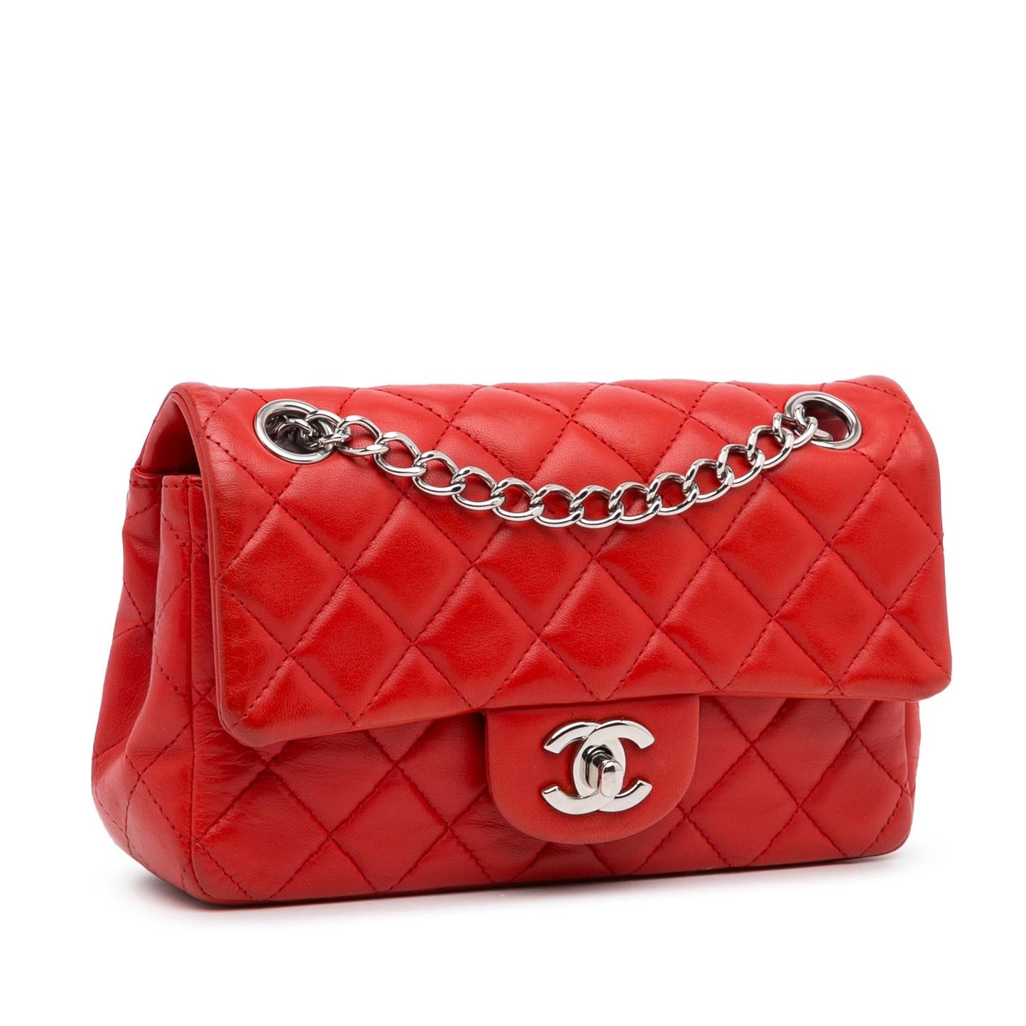 Chanel New Mini Rectangular Classic Lambskin Single Flap
