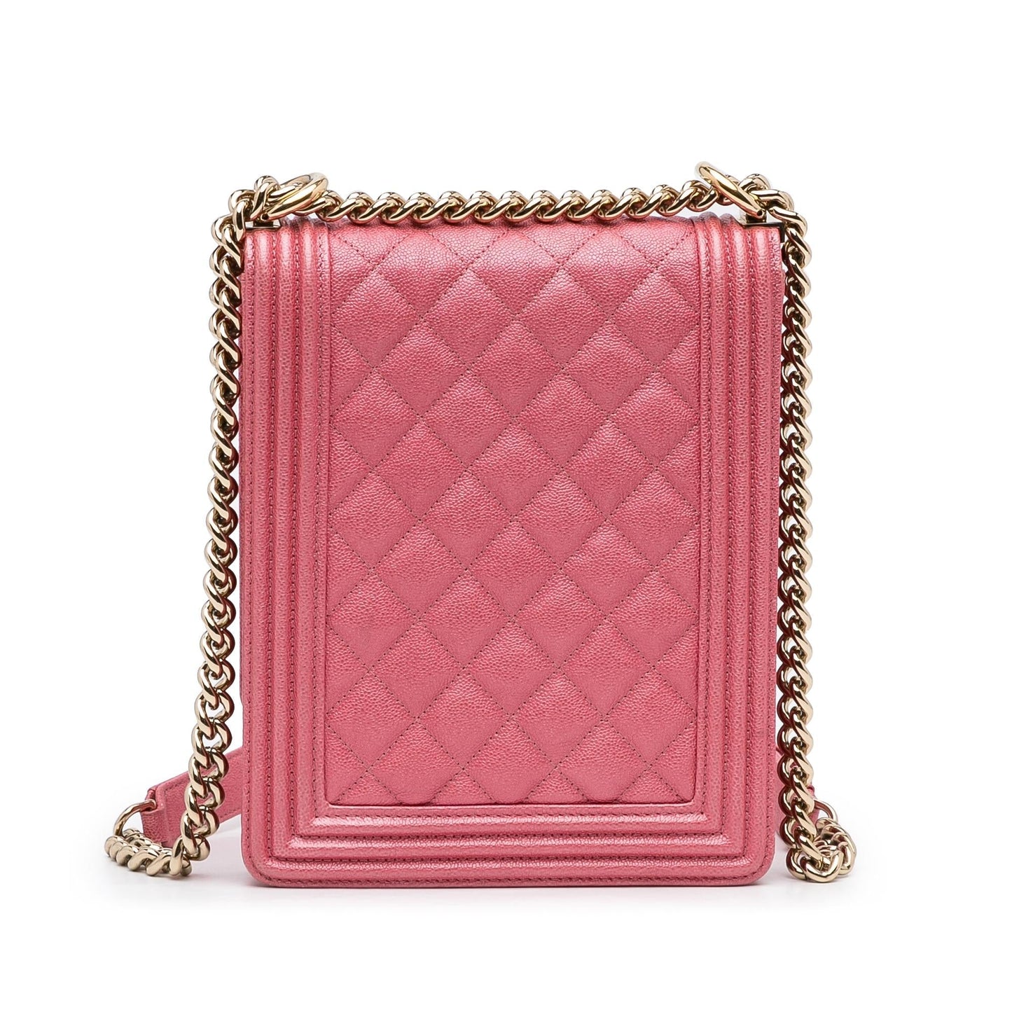 Chanel Boy Lambskin Pink Shoulder Bag