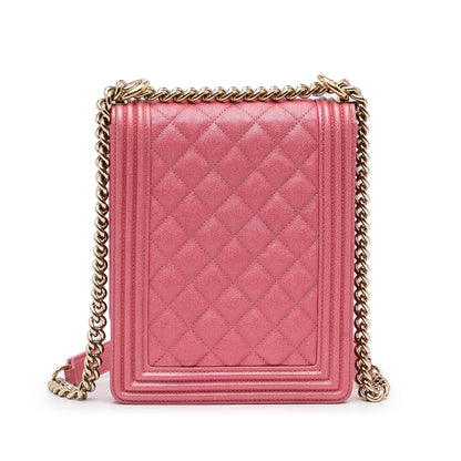 Chanel Boy Lambskin Pink Shoulder Bag