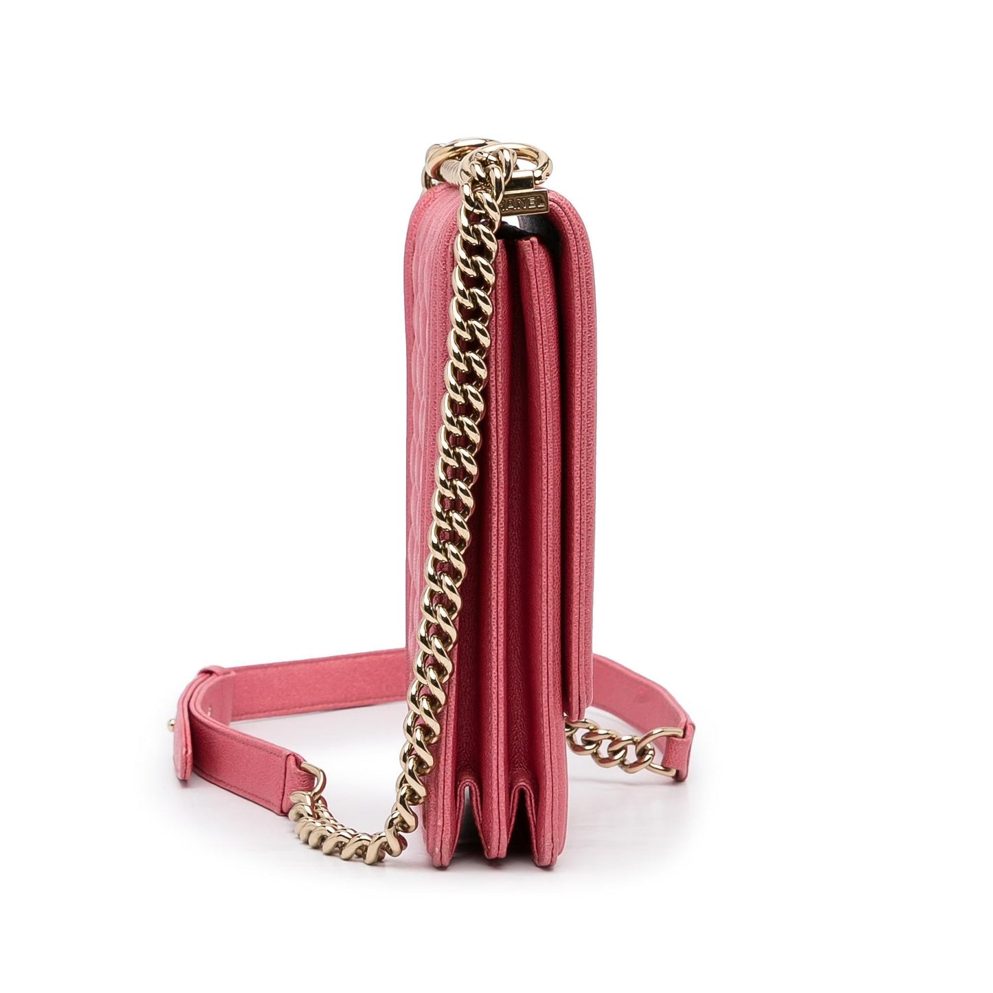 Chanel Boy Lambskin Pink Shoulder Bag