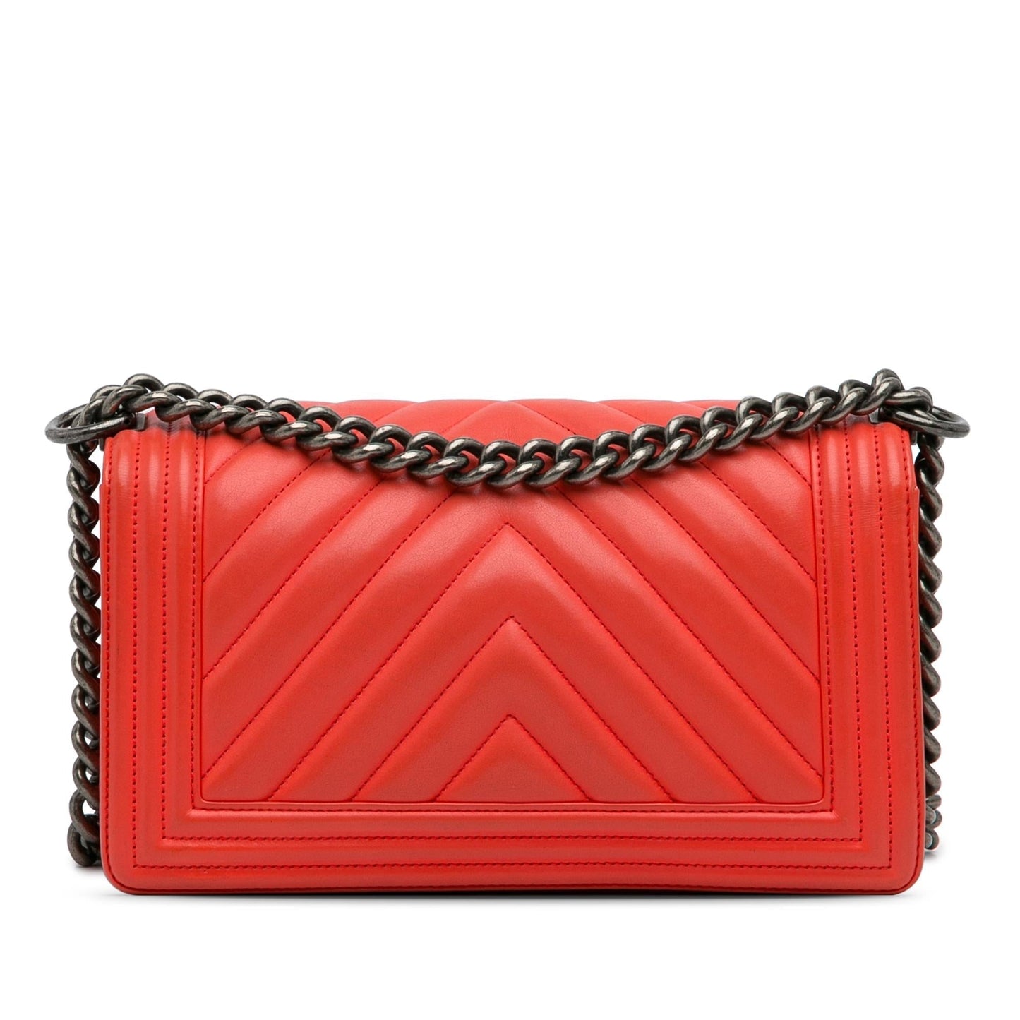 Chanel Old Medium Chevron Calfskin Boy Flap