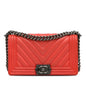 Chanel Old Medium Chevron Calfskin Boy Flap