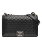 Chanel Boy Lambskin Black Shoulder Bag