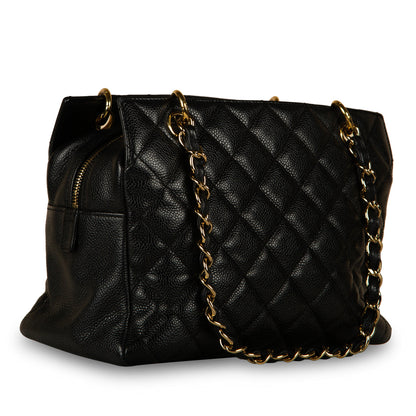 Chanel Timeless Caviar Black Tote Bag Style 46