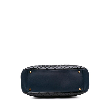 Chanel Paris Salzburg Patent And Goatskin Cc Eyelet Tote