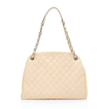 Chanel Patent Leather Just Mademoiselle Large Bowler Bag