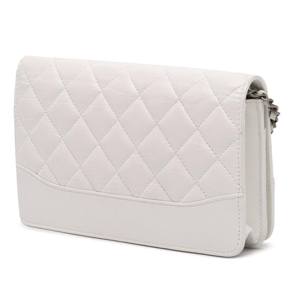 Chanel Quilted Aged Calfskin Gabrielle Wallet On Chain
