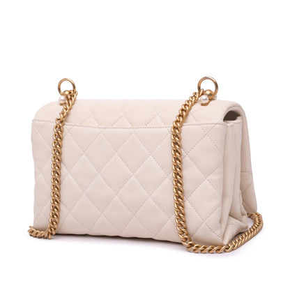 Chanel Gabrielle Calfskin White Shoulder Bag Style 2