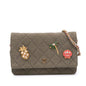 Chanel Quilted Canvas Coco Cuba Charms Wallet On Chain
