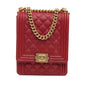 Chanel Quilted Caviar North South Boy Flap