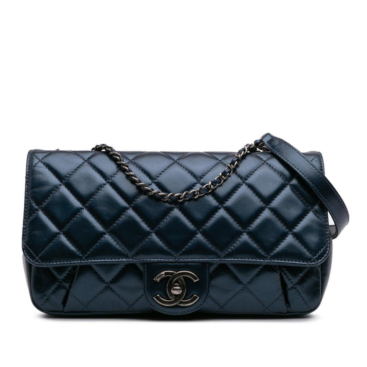 Chanel Gabrielle Calfskin Blue Shoulder Bag Style 2