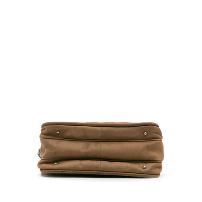 Chanel Quilted Iridescent Calfskin Relax Cc Satchel