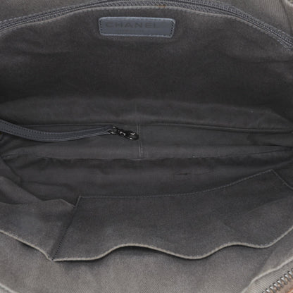 Chanel Quilted Iridescent Calfskin Relax Cc Satchel