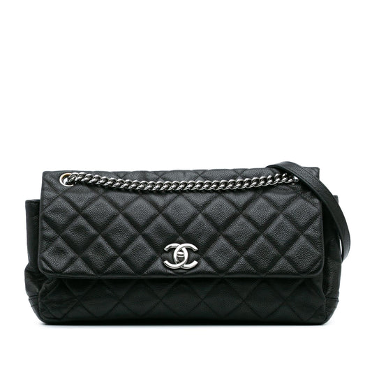 Chanel Gabrielle Caviar Black Shoulder Bag Style 9