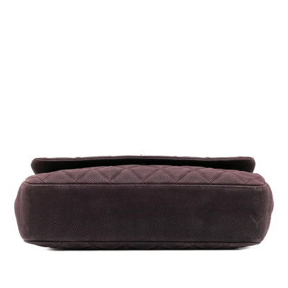 Chanel Quilted Iridescent Caviar Pearly Flap