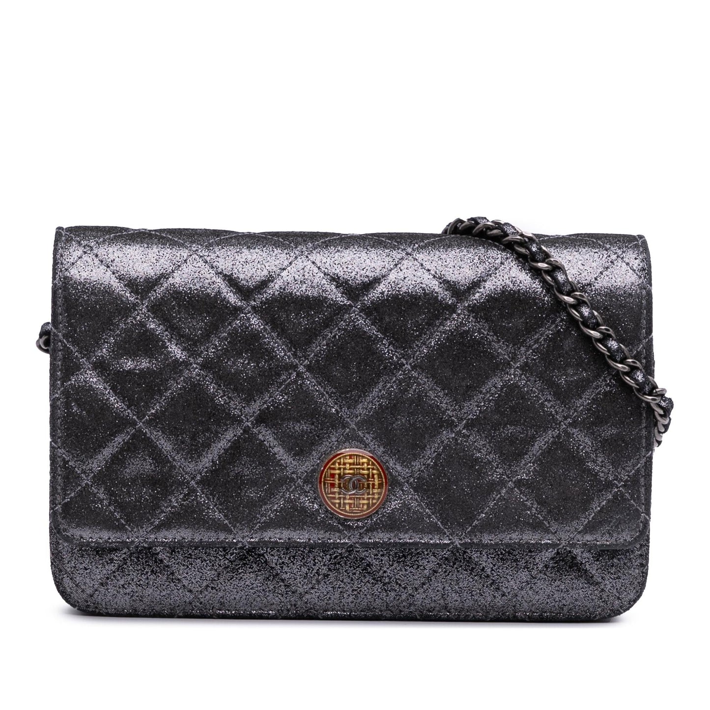 Chanel Gabrielle Lambskin Silver Crossbody