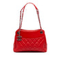 Chanel Gabrielle Lambskin Red Tote Bag