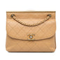 Chanel Quilted Lambskin Cc Logo Bar Shoulder Bag