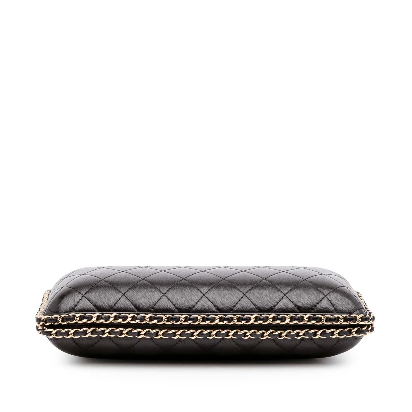 Chanel Quilted Lambskin Chain Around Clutch
