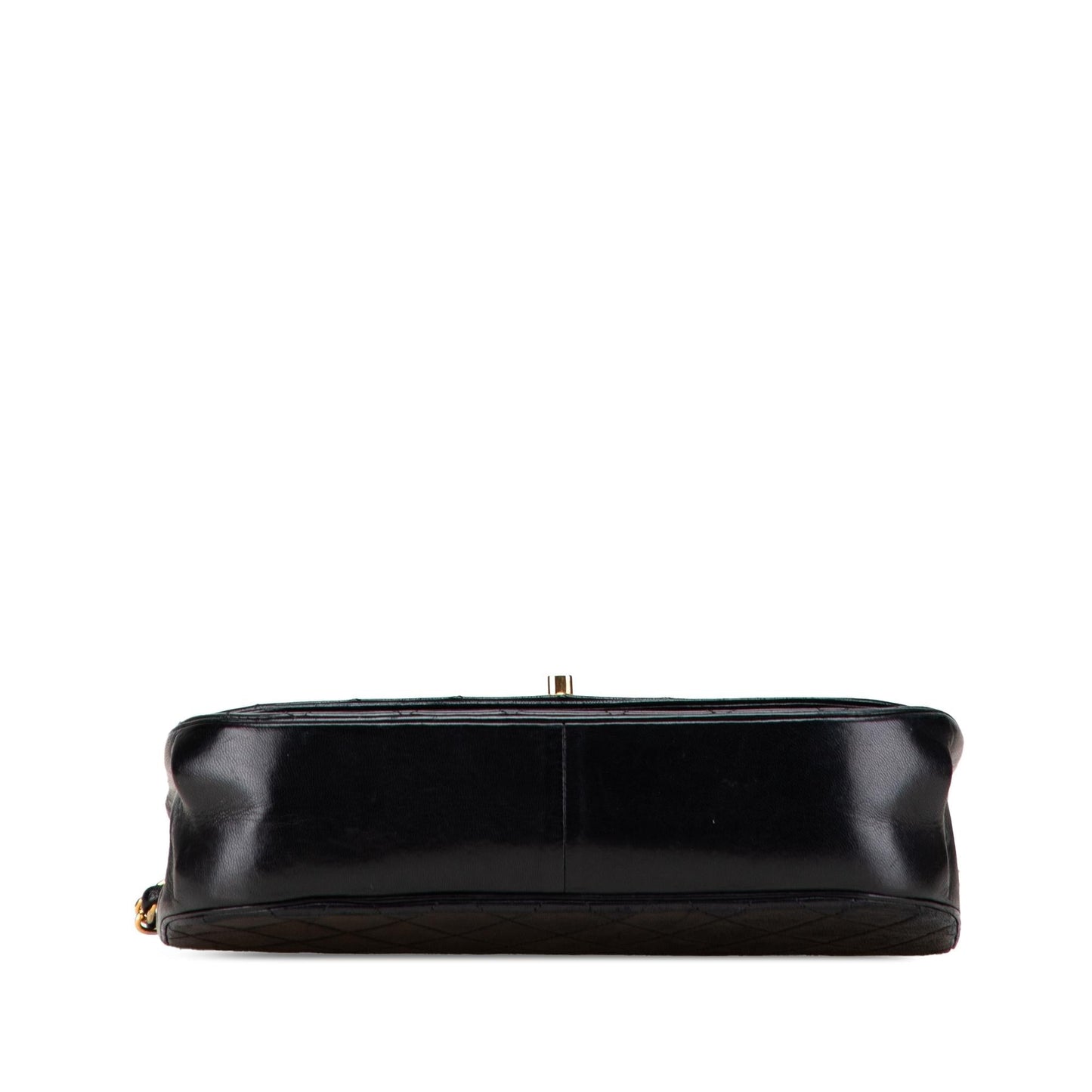 Chanel Quilted Lambskin Half Moon Double Flap