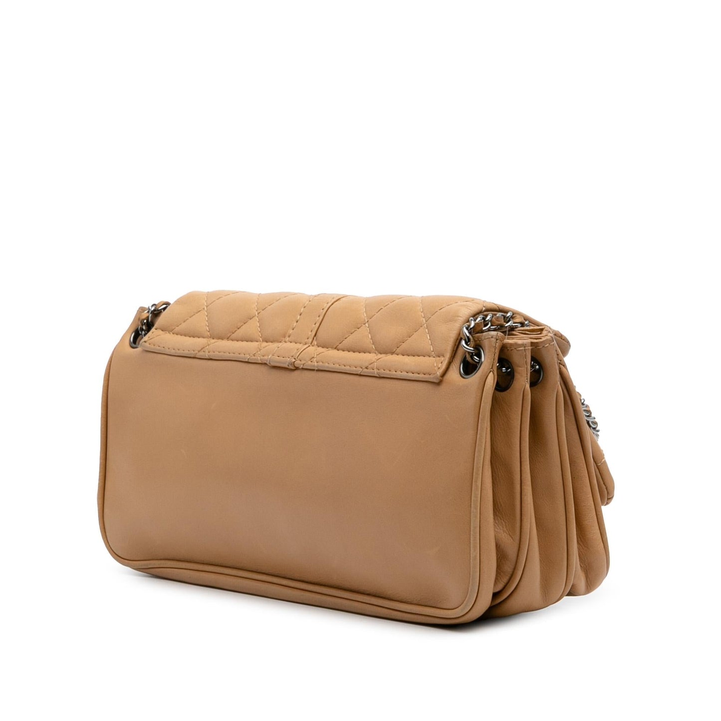 Chanel Quilted Lambskin Mademoiselle Lock Accordion Flap
